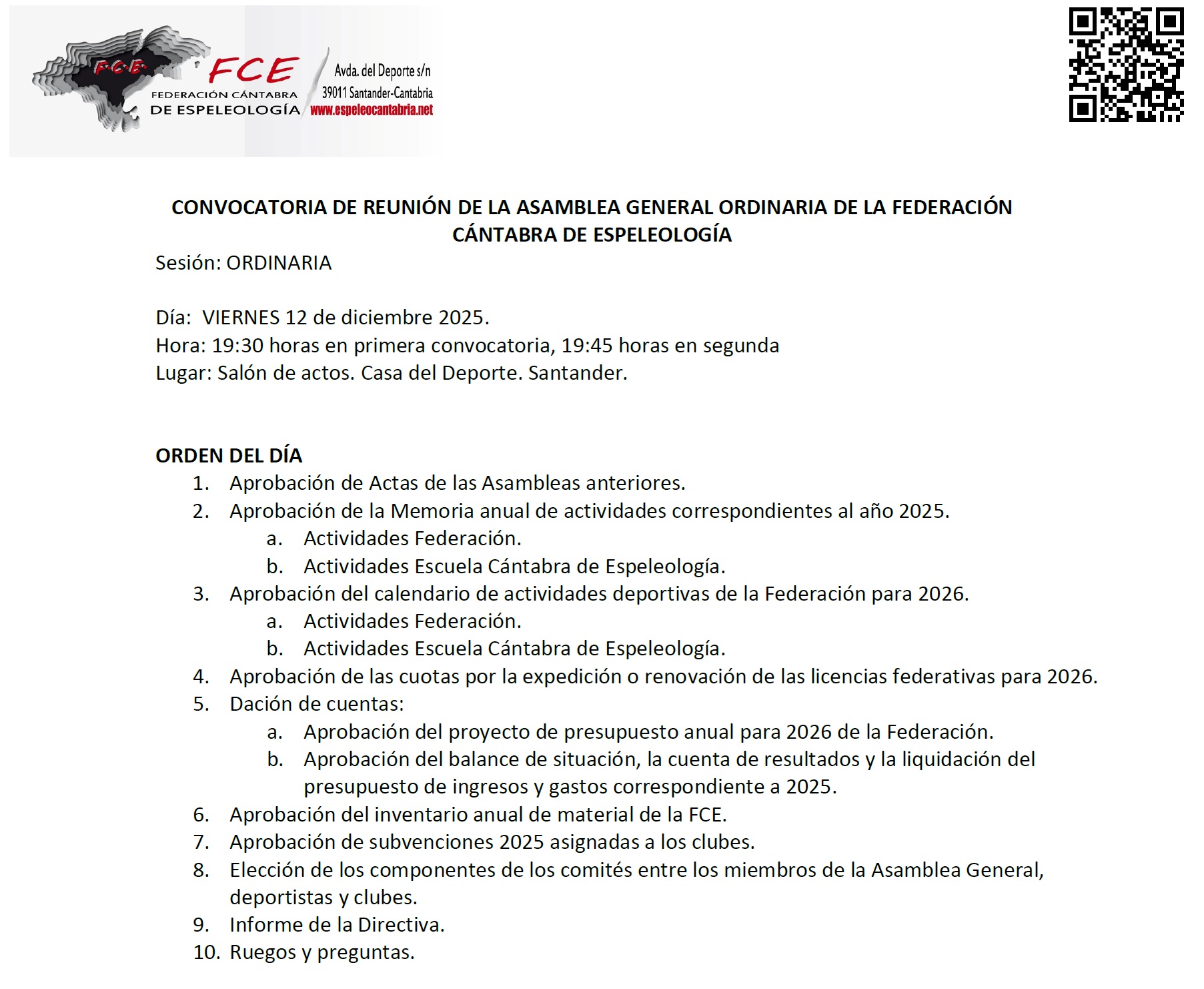 20251212 Convocatoria Asamblea FCE